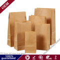 Recycled Biodegradable Retail Grocery Brown Kraft Paper Bakery Bags for Bread Food Packing